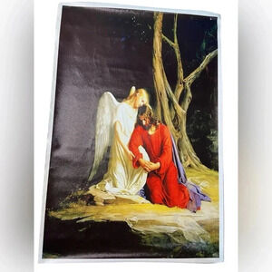 FREE w/ Purchase - Jesus Agony in the Garden of  Gethsemane - Canvas Poster ✝️💛